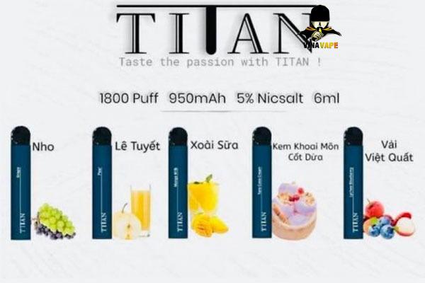 5 Hương vị của Pod B3 Titan